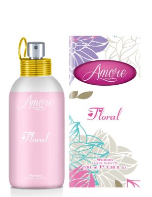 APA DE TOALETA AMORE 100 ML DAMA FLORAL