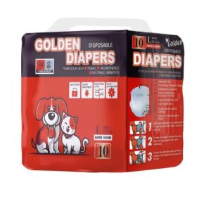 SCUTECE GOLDEN PENTRU ANIMALE MARIME L (50 X 68 CM) 10 BUC