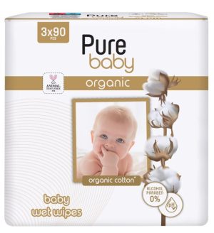 SERVETELE UMEDE COPII PURE BABY 90 pcs