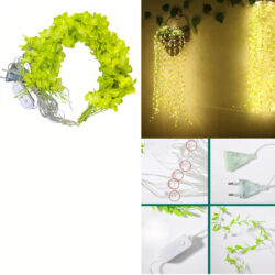 Ghirlanda din Frunze, 2x2m cu LED