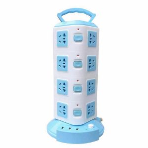 Priza Multifuncțională Portabilă 4 etaje cu Mâner, Tip Turn 250V 10A ,Engros
