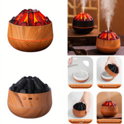 Umidificator 200ml Model Carbune, Difuzor cu Aroma USB