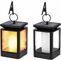 Lampa Solara cu Efect de Flacara pentru Gradina, Suruburi Necesare Montarii Incluse, 65 cm