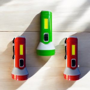 Lanterna pe Baterii, Rosu/Verde, 13,5x5cm