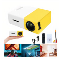 Mini Videoproiector 12x8x5cm Full HD 1080p, Portabil HDMI USB Modern